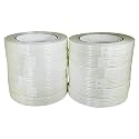 GGR Supplies Fil-810 Fiberglass Reinforced Heavy Duty Mono/Uni-Directional Filament Strapping Tape with Rubber Adhesive. 60 Yards (12, 3/4" (18mm) X 60 Yds)