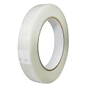GGR Supplies Fil-810 Fiberglass Reinforced Heavy Duty Mono/Uni-Directional Filament Strapping Tape with Rubber Adhesive. 60 Yards (1, 3/4" (18mm) X 60 Yds)