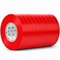 GGR Supplies EL-766AW Red General Purpose Electrical Tape, 3/8 Inch x 66 Feet, 7 Mil PVC, UL/CSA Listed Core, 600V Flame-Retardant Insulation for Wire Splicing, Bundling &amp; Color Coding, Pack of 10