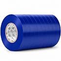 GGR Supplies EL-766AW Blue General Purpose Electrical Tape, 3/8 Inch x 66 Feet, 7 Mil PVC, UL/CSA Listed Core, 600V Flame-Retardant Insulation for Wire Splicing, Bundling &amp; Color Coding, Pack of 10