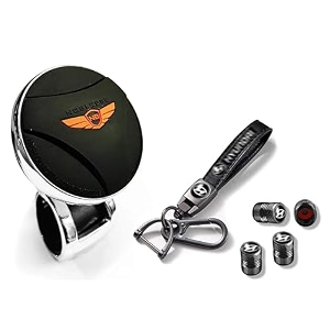 universal steering wheel spinner knob  auxiliary control booster aid  car steering wheel strengthener  auto handle enhancer nob blkor valvkychn hyu