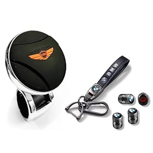 universal steering wheel spinner knob  auxiliary control booster aid  car steering wheel strengthener  auto handle enhancer nob blkor valvkychn bm