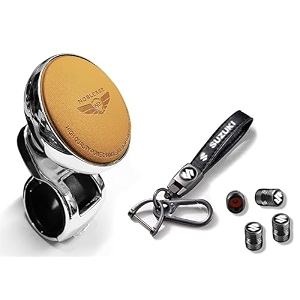 universal steering wheel spinner knob  auxiliary control booster aid  car steering wheel strengthener  auto handle enhancer nob beige valvkychn suz