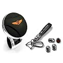 Universal Steering Wheel Spinner Knob | Auxiliary Control Booster Aid | Car Steering Wheel Strengthener | Auto Handle Enhancer (Nob BlkOr ValvKychn HYU)