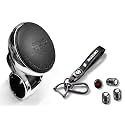 Universal Steering Wheel Spinner Knob | Auxiliary Control Booster Aid | Car Steering Wheel Strengthener | Auto Handle Enhancer (Nob Black ValvKychn SUZ)