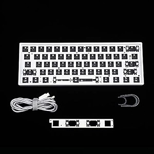 gk61 gk61x rgb hot swap independent driver tyce-c ansi replacable space cherry mx switches mechanical keyboard diy kit case plate pcb