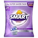 Ghadi Smart Matic | Advanced Top & Front Load Detergent Powder | Lavender Fragrance | Tough on Stains | Gentle on Fabrics | 5 kg Super Saver Pack