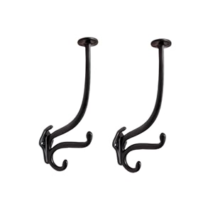 ghar dwar metal craft customs helmet hanger powder coated with additional hooks for keys and jacket vertical wall mount helmet hook black pack of 2 halmet hanger 2