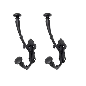 ghar dwar metal craft customs helmet hanger powder coated with additional hooks for keys and jacket vertical wall mount helmet hook black pack of 2 halmet hanger 1