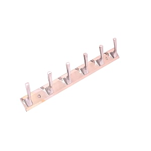 ghar dwar new capsul heavy duty goli stainless steel cloth hanger suitable for bathroom kitchen wall hook rail hanging scarf coat keys tie towel door robe 6 pin chrom polish pack of 4