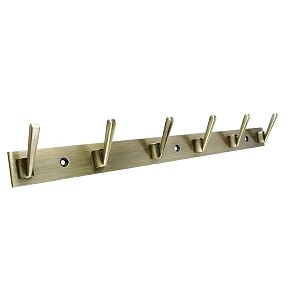 ghar dwar new capsul heavy duty goli stainless steel cloth hanger suitable for bathroom kitchen wall hook rail hanging scarf coat keys tie towel door robe 6 pin brass antique pack of 1