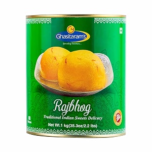 ghasitaram39s kesar rajbhog tin sweet diwali gift for every occasion and festival1kg