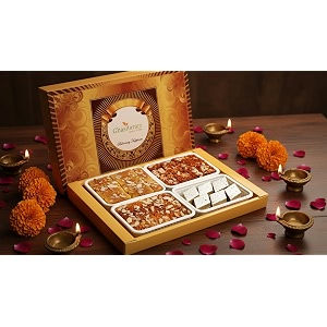 ghasitaram gifts big box of kaju katli mysore pak dodha burfi barfi and milk cake 800 gmssweets gift packdiwali sweetsindian mithaidiwali sweets gift boxsweets gift boxkaju katli