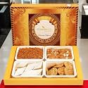 Ghasitaram Gifts Big Box of Kaju Katli, Milk Cake, Methi Mathi and SOYA Sev|Gift Hamper| Diwali Gift Hamper|Food Hampers|Gourmet Hampers|