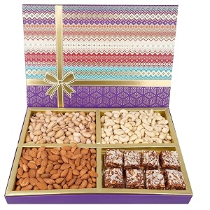 ghasitaram gifts jaiccha diwali - dryfruits hamper-fruit n nut dryfruit box with sugarfree bites 750 gms gift for diwaliholirakhivalentinechristmasbirthdayanniversaryherhim