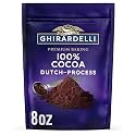 GHIRARDELLI Premium Baking Cocoa 100% Cocoa Dutch Process Unsweetened Cocoa Powder - 8 oz. (227g)​, 6 bags