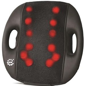 ghk multifunction massage cushion 12 ball machine h90 shiatsu back massager neck calf for car home amp office use multicolour