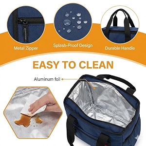 ghori enterprish large insulated lunch bag for office men women kids school travel tiffin bag pouch hot amp cold lunch box bags for boys and girls polyester 10 liters nb