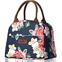 GHORI ENTERPRISH® Large Insulated Lunch Bag for Office Men, Women, Kids School, Travel Tiffin Bag Pouch, Hot &amp; Cold Lunch Box Bags for Boys, and Girls, Polyester, 10 Liters (Rose Blue)