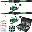 Ghosthorn Telescopic Fishing Rod and Reel Combo,Spinning Travel Kit