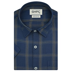 GHPC 100 Cotton Checkered Half Sleeves Regular