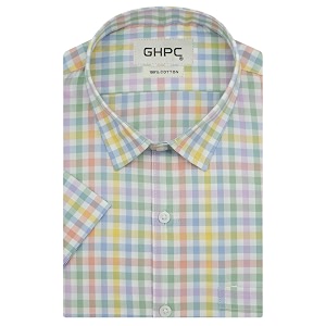 GHPC 100 Cotton Checkered Half Sleeves Regular