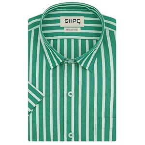 GHPC 100 Cotton Striped Half Sleeves Regular