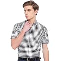 GHPC by Arihant Men's 100% Cotton Gingham Checks Half Sleeves Regular Fit Formal Shirt