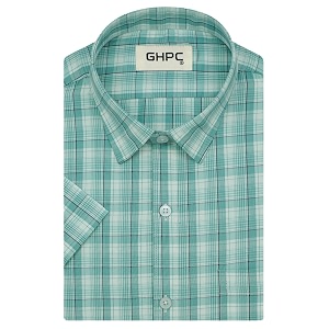 GHPC Cotton Checkered Half Sleeves Regular Fit