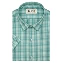 GHPC Cotton Checkered Half Sleeves Regular Fit