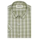 GHPC Cotton Checkered Half Sleeves Regular Fit