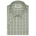GHPC Cotton Checkered Half Sleeves Regular Fit