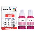 GI 76 Compatible Ink for Canon Maxify GX3070 GX3072 GX4070 GX5070 GX5570 GX6070 GX6570 GX7070 Printer (GI 76 Magenta Ink 2 Pcs)