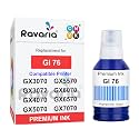 GI 76 Compatible Ink for Canon Maxify GX3070 GX3072 GX4070 GX5070 GX5570 GX6070 GX6570 GX7070 Printer (GI 76 Cyan Ink 1 Pcs)