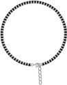 GIACOMO 92.5% Pure Silver & Black Crystal Beads Nazariya Payal Adjustable Size. Alloy, Brass, Acrylic, Bone Anklet