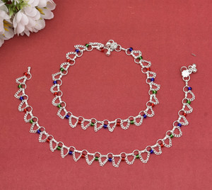 giacomo traditional letest fancy stylish design anklet for girlswomen alloy brass acrylic bone anklet