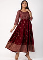 Gianna Women Embroidered Flared Kurta