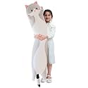 Giant Cat Pillow Plush Cartoon Kitty Sleeping Hugging Pillow, Cuddly Soft Long Cat Body Pillow Gift for Kids Girlfriend