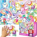 Giant Floor Puzzles for Kids Ages 4-6 - 2x3 Feet Extra-Thick 48 Pieces