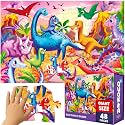 Giant Floor Puzzles for Kids Ages 4-6 - 2x3 Feet Extra-Thick 48 Pieces