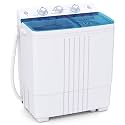 Giantex Washing Machine, 20Lbs Capacity, Washer and Spinner Combo, Portable Compact Twin Tub 12Lbs Washing and 8Lbs Spinning, Inlet and Drain Hose, Laundry Washer for Apartment RV Dorm