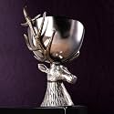 GIBOX Reindeer Metal Wine Cooler/Punch Bowl | Precision Beer, Whiskey Chiller with Sleek Design - Elevate Your Wine Experience | Best Gift for Bar Enthusiast or Any Occasions