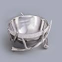 GIBOX Champagne Bucket with Stand | Brass Frame Stand Wine Cooler for Home Freestanding | Wine Bottle Holder for Home | Luxury Bar Accessory for Home Decor | Beer Bottle Stainless Steeel Holder