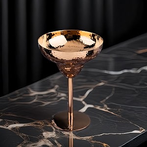 gibox coupe martini glass rose gold  martini glass big  stainless steel champagne flute glass trendy wine glasses for gathering margarita hammered 1 pc
