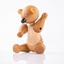 GIBOX Cute Brown Bear Miniature Showpiece Table Accent for Home Decor for Loved Ones Animal Decorative Sculpture for Bookshelf, Bedroom, Living Room Asthetic Antique Figurine for Office Desk