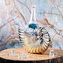 GIBOX Luxe Seashell Wine Chiller Ice Bucket | Wine Chillers for Bottles | Wine Coolers for Home Bar | Party Ice Buckets for Drinks | Wine Bucket for Hotel, Bar &amp; Kitchen
