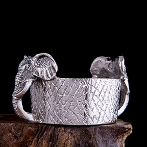 gibox elephant handle single wine champgne beer bottle holder  decorative stand for living room dining tabletop home decor  home bars amp restaurants diwali christmas birthday