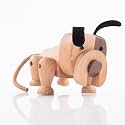 GIBOX Wooden Bulldog Animal Miniature Showpiece Collection for Home Decoration Canine Sculpture Table Accent for Living Room Office Unique Figurine for Gifting Cool Statue for Animal Lovers