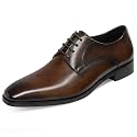 GIFENNSE Men's Dress Shoes Oxford Lace-Up Leather Formal