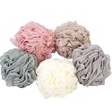 Giffy® Bath Sponge Round Loofah For Men & Women | Soft Mesh | Skin Friendly, Multicolor (M, 5)